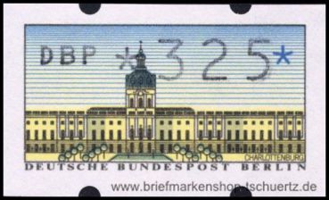 Berlin, ATM 1 / 325 oNr **