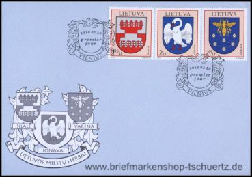 Litauen, 1031-33 FDC