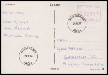 Aland, ATM 1 / 200 FDC