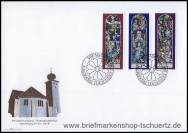 Liechtenstein, 720-22 FDC