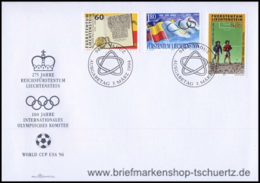 Liechtenstein, 1081-83 FDC