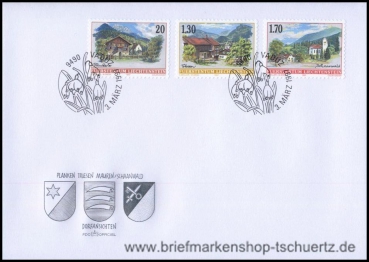 Liechtenstein, 1148-50 FDC