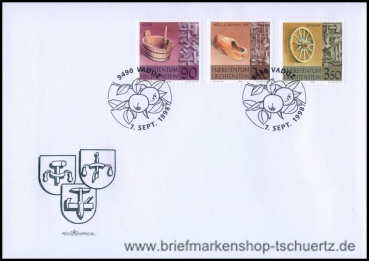 Liechtenstein, 1180-82 FDC