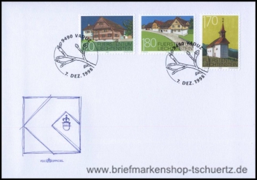 Liechtenstein, 1186-88 FDC