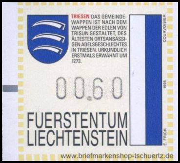 Liechtenstein, ATM 11 / 0.60 **