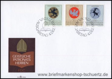 Liechtenstein, 514-16 FDC