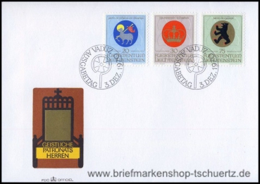 Liechtenstein, 533-35 FDC