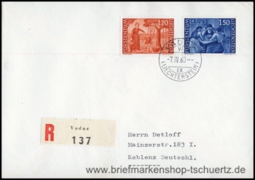 Liechtenstein, 396-97 FDC (A)