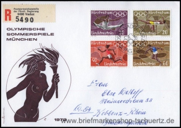 Liechtenstein, 556-59 FDC (A)