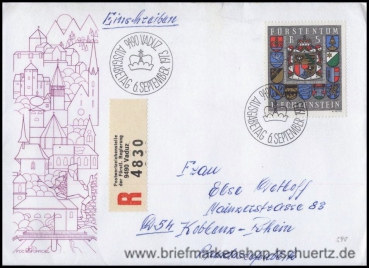 Liechtenstein, 590 FDC (A)