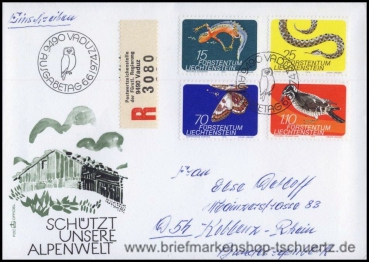 Liechtenstein, 609-12 FDC (A)