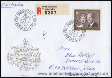 Liechtenstein, 614 FDC (A)