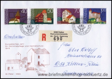 Liechtenstein, 630-33 FDC (A)