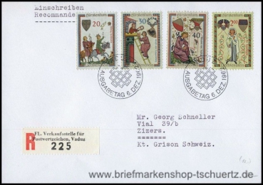 Liechtenstein, 420-23 FDC (A)