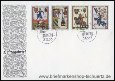 Liechtenstein, 433-36 FDC