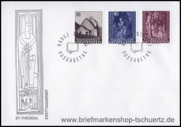 Liechtenstein, 445-47 FDC