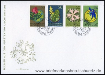 Liechtenstein, 539-42 FDC